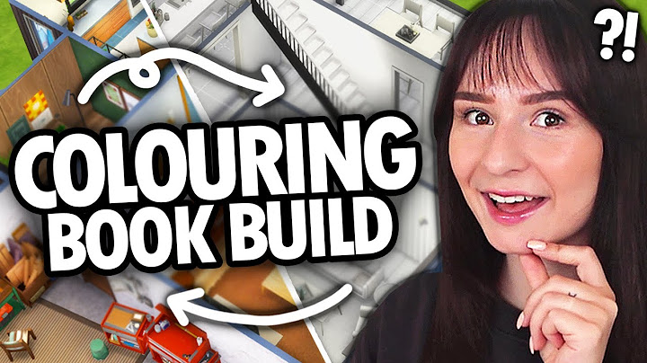 I tried the COLOURING BOOK challenge in The Sims 4!