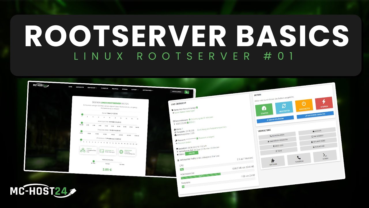 MC-HOST24: Einführung in Linux Rootserver | Grundlagen