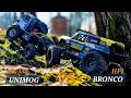 MN333 Unimog VS Brushless HPI Venture 18 EPIC 1:18 Scale RC Crawler Battle!