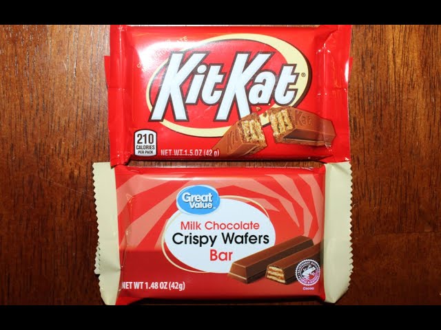 Blind Taste Test: Kit Kat Bar vs Great Value (Walmart) Milk Chocolate  Crispy Wafers Bar 