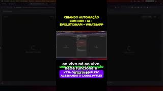 Crie uma automacao financeira com n8n + evolutionapi + ia(openai) + whatsapp #n8n #openai