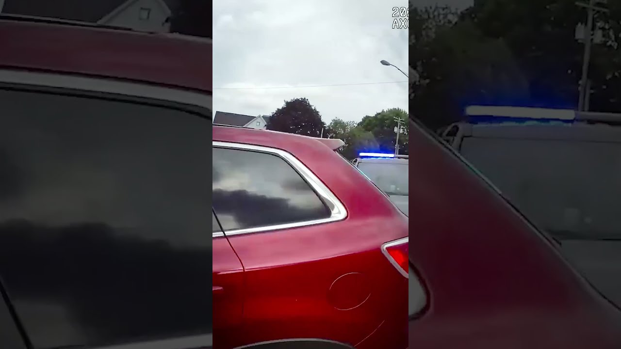 Woman Gets Tased After Ramming Police Cars #bodycam #policeconfrontation #resistingarrest #crime