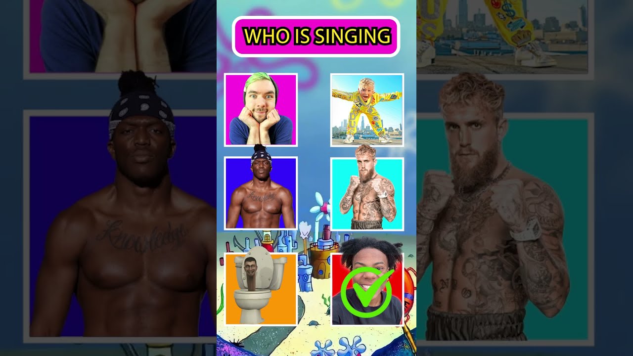 Can You Guess The Singer Jake Paul I SHOW SPEED And TYDUS Youtuber Quiz