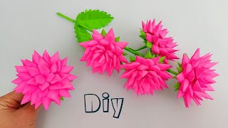 Very Easy Paper Flowers 🌷| 3D Origami DIY