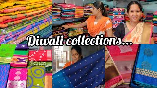 Diwali collections 2021 | Tussar silk & linen sarees | தீபாவளிக்கு கலர்ஃபுல் கலெக்ஷன்ஸ் பார்க்கலாமா?