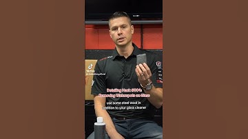 Detailing Hack 004 - Remove Waterspots on Glass  #detailking #detailing #autodetailing #hacks