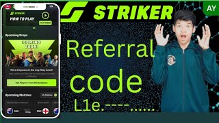 striker app ka referral code | and complete KYC full in one video |#reference #referralcode #striker screenshot 1