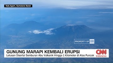 Gunung Marapi Meletus di Sumatera Barat