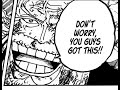 You say run goes with everything koby vs blackbeard pirates one piece ch1088