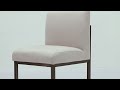 Haute Beige Linen Chair in Brass from TOV Furniture