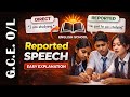 Reported speech tamil explanation | G.C.E Ordinary Level | English | ENGISH SCHOOL