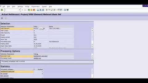 SAP WBS Capitalization Process#SAP T-CODE-CJ88 & CJIC.......