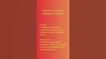 DotNet Interview Questions – Part 3 | Events, Generics & Exception Handling (1of3)