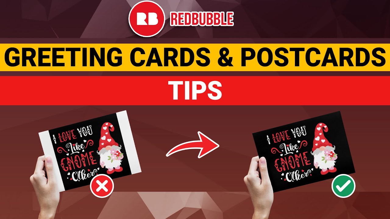 Redbubble Greeting Cards and Postcards Tips YouTube