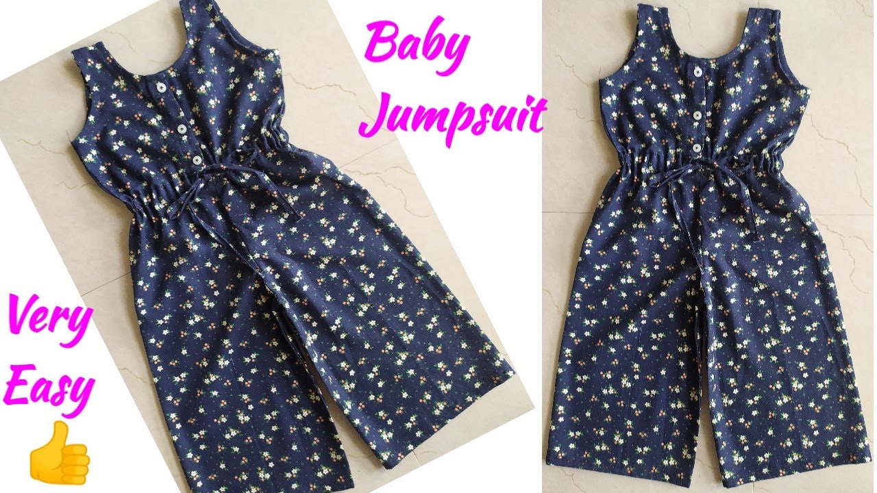 Stylish Baby Jumpsuit/Dungaree Dress Cutting and Stitching 