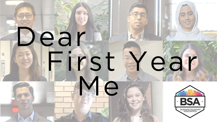 Dear First Year Me