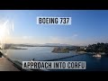 Full apporach into Corfu (Greece) Boeing 737-800 flight deck view | GoPro Hero 10 [4K]