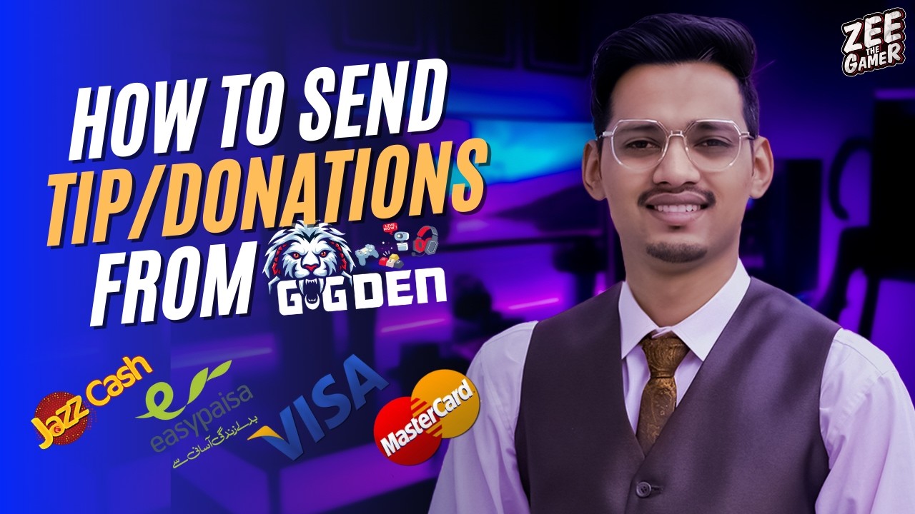 How to Send TIP/Doncation From GGDEN 2024 -  Easypaisa/JazzCash in Pakistan