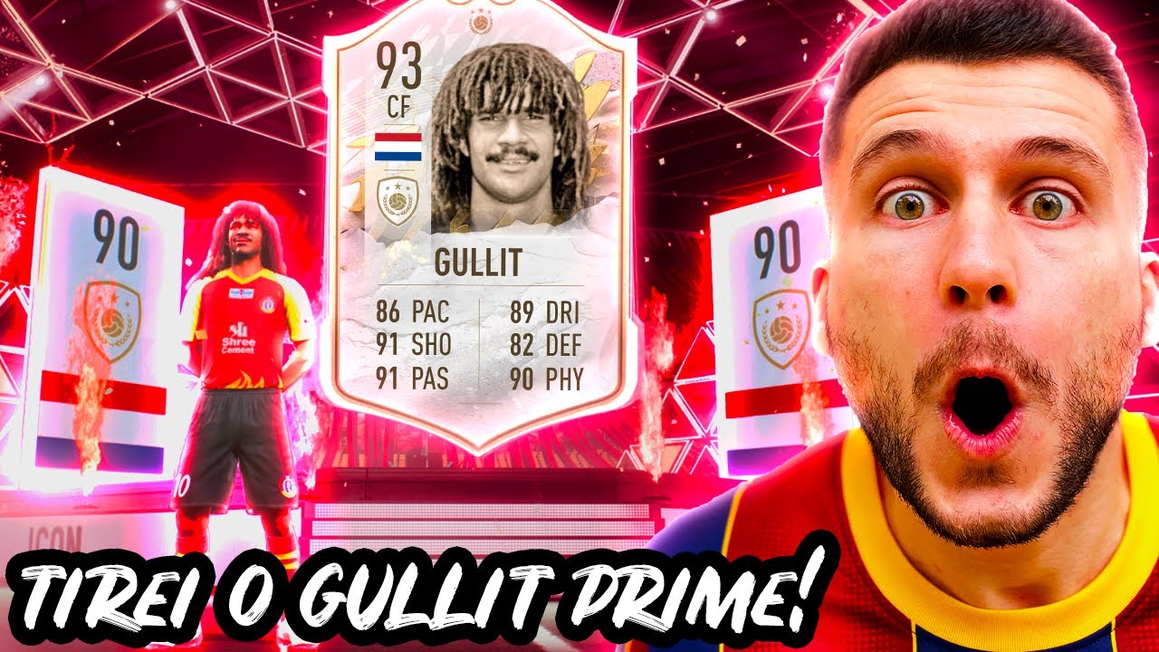TIREI O GULLIT PRIME 93!! INACREDITÁVEL!! ABRI +8 ICON PACKS!! FIFA 22 - ULTIMATE TEAM