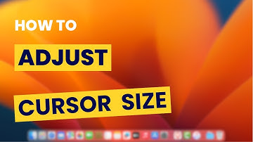 How To Adjust Mac Cursor Size - Increase or Decrease Mouse Pointer Size on Mac Os