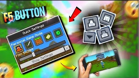 F5 Button Addon For Minecraft PE 1.21.23 | F5 Button One click Perspective view change