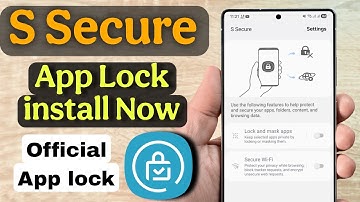 S Secure install in Every Samsung mobile 2025 new update 🔥 Samsung mobile official App lock 