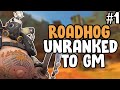 UNRANKED TO GM ROADHOG ONLY #1 (Overwatch)