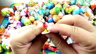 50 Surprise Eggs Unwrapping