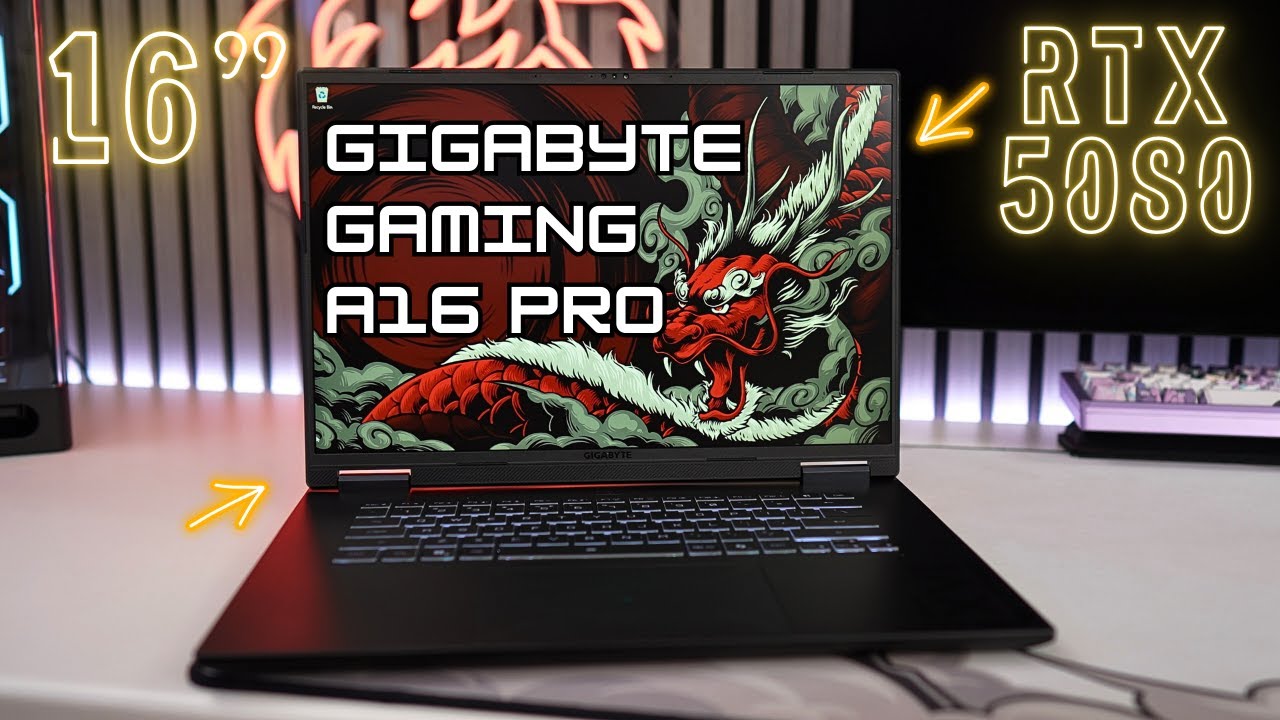 Gigabyte Gaming A16 Pro DYH (GA6DH) RTX 5080 Benchmark Review : Power Without the Bulk?