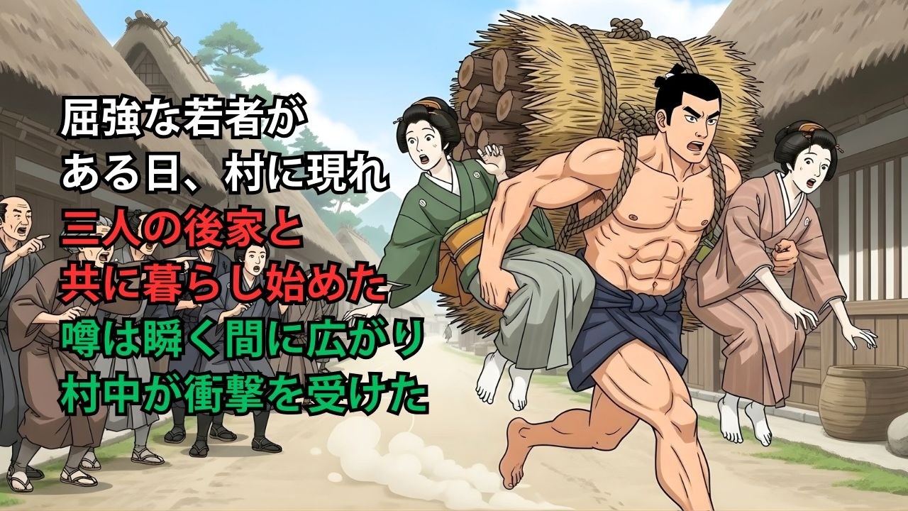 屈強な若者が三人の後家と共に暮らし…村中が衝撃を受けた - YouTube