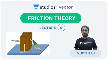 L6: Friction Theory | Engineering Mechanics | UPSC ESE | Mudit Raj