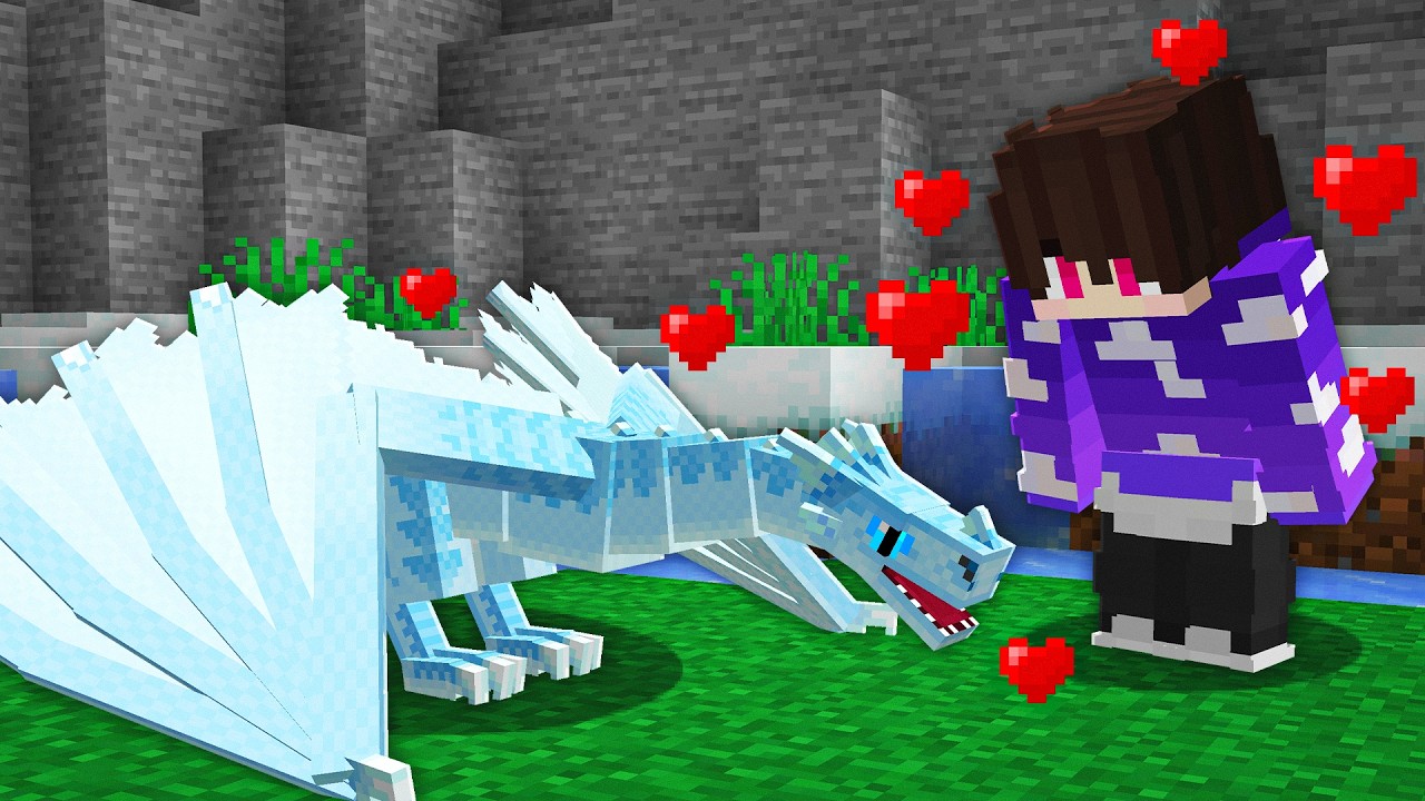 MEU BEBÊ DRAGÃO NASCEU NO MINECRAFT - Ice and Fire