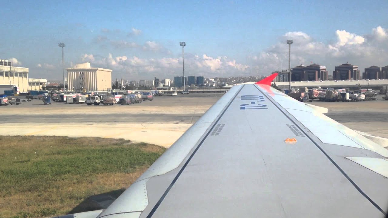 Turkish Airlines full landing and taxi to the gates HD YouTube