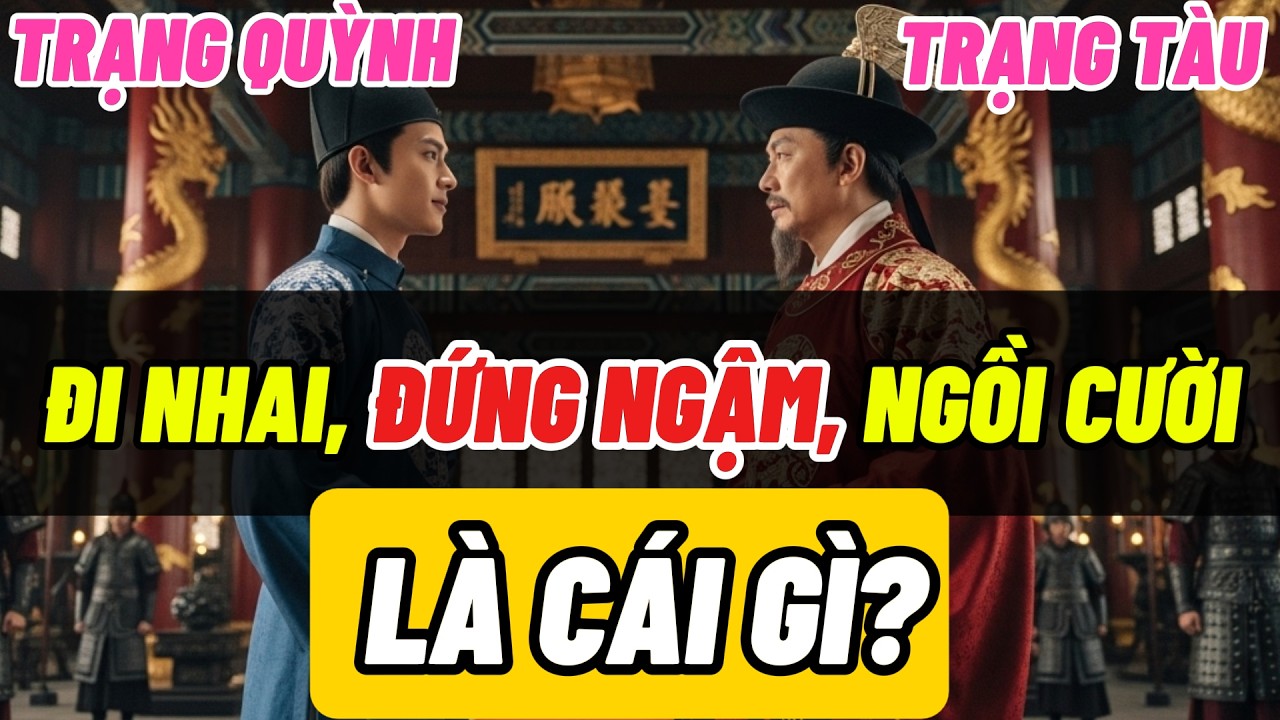 Câu đố “Đi nhai, đứng ngậm, ngồi cười” khiến vua Tàu cứng họng trước Trạng Quỳnh!