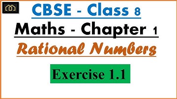 Class 8 Maths Rational Numbers Exercise 1.1