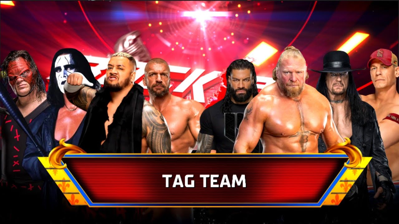 Kane, Sting, Solo Sikoa & Triple H Vs Roman, Brock, Undertaker & John Cena - Tag Team | Backlash