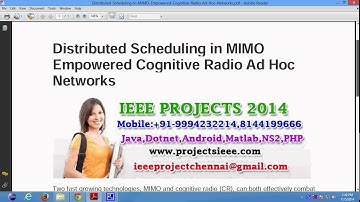 Distributed Scheduling in MIMO Empowered Cognitive Radio Ad Hoc Networks