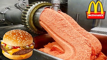 COMO se HACE la CARNE de HAMBURGUESA de MCDONALD