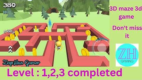 3D Maze 3 ¦ Level 1,2,3 Δ must watch