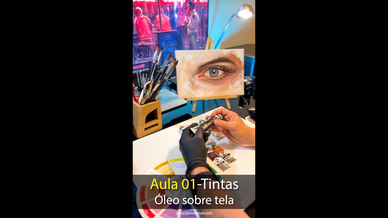 Workshop - Aula 01-Tintas | Óleo sobre tela