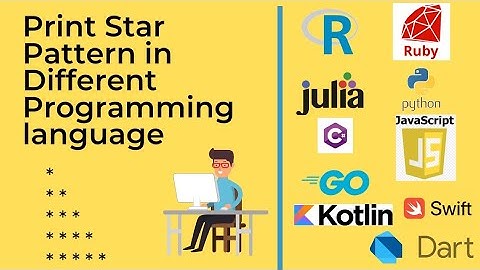 Print Star Pattern in Different Programming languages