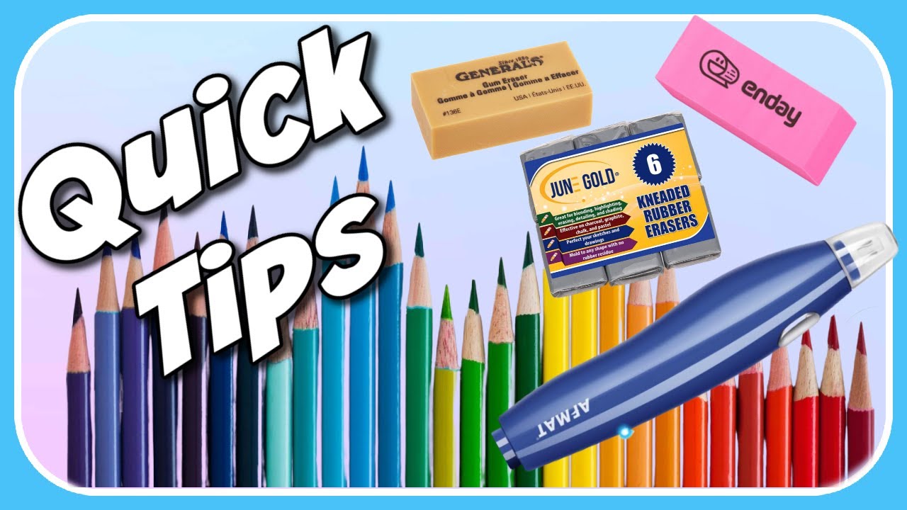 Quick Tips How To Erase Colored Pencil YouTube