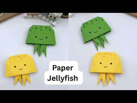 DIY How To Make Easy PAPER Jellyfish / Paper Craft / ORIGAMI Jellyfish / paper Jellyfish Craft