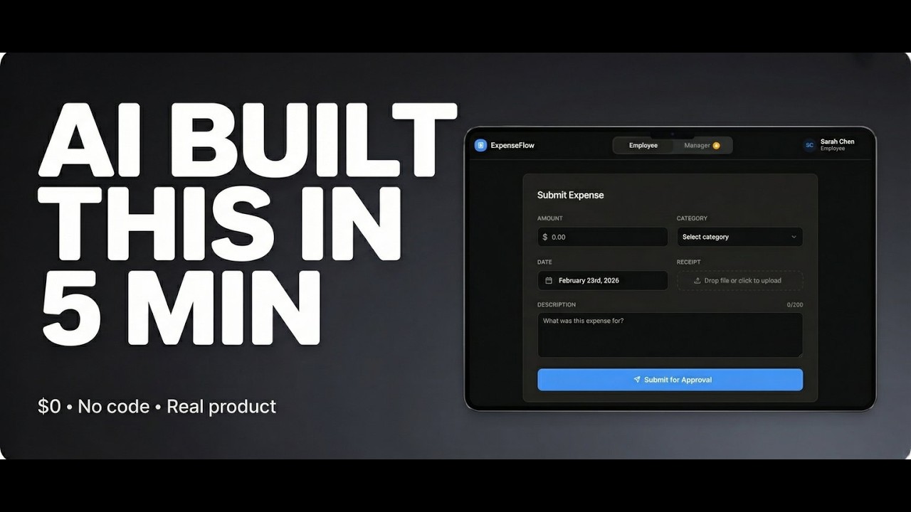 I gave AI a business idea and $0. Here's what it built.