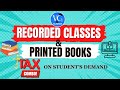 Recorded Classes &amp; Printed Books for CA Intermediate | Tax Combo | Direct Tax &amp; Indirect Tax