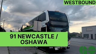 GO Transit 91 in 3 Minutes Westbound (Timelapse)