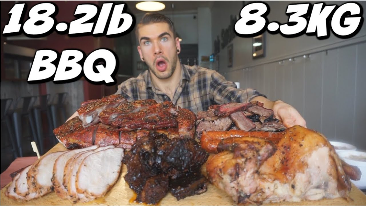 WORLDS BIGGEST BBQ CHALLENGE | CRAZY TEXAS BBQ Menu Challenge | Man Vs