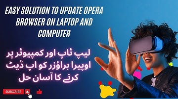 How to Update Opera Browser to the Latest Version on Windows 10  How to Update Opera Browser 2024