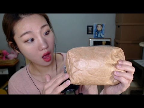 [한국어 ASMR] 종이파우치가 있다?? 눈 밟는 소리를 연구해봤습니다, Crinkle and Snow sound!