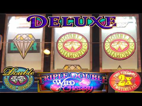 Double Diamond Deluxe + Double 3x4x5x Pay + Triple Double Wild Cherry slots & more!